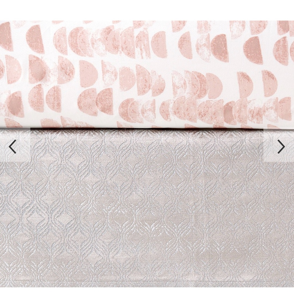 West Elm Metallic Crib Skirt by Pottery Barn Kids